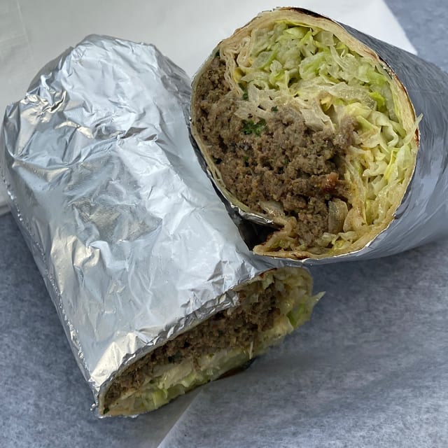 Kufta Kabab Wrap.