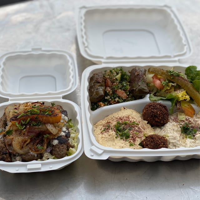 Kufta Kabob Combo Plate.